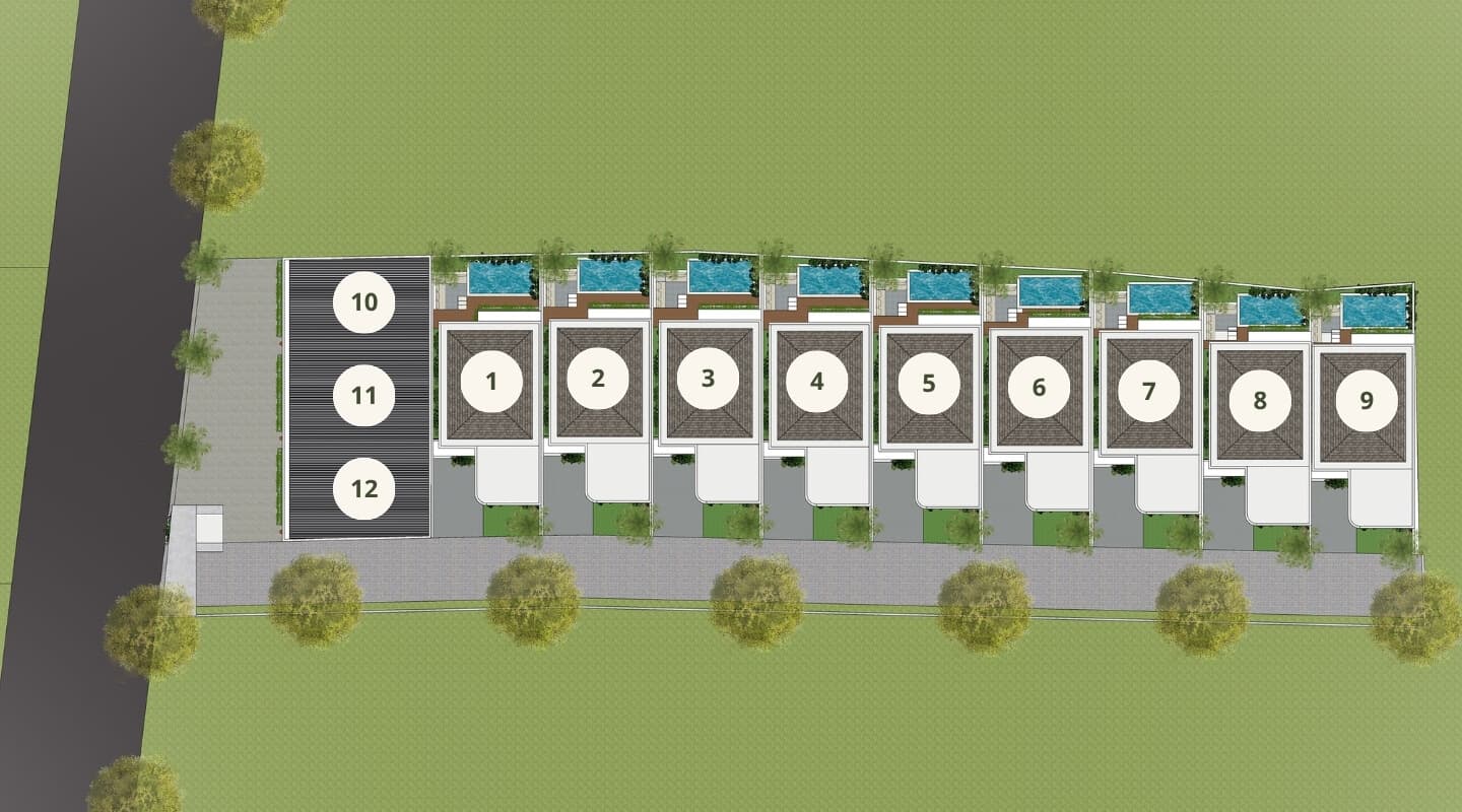 De Canggu Ruko — Commercial Shophouse in Canggu siteplan